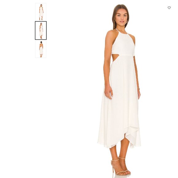 Krisa Cut out Maxi Dress | Cream | medium - Picture 2 of 6